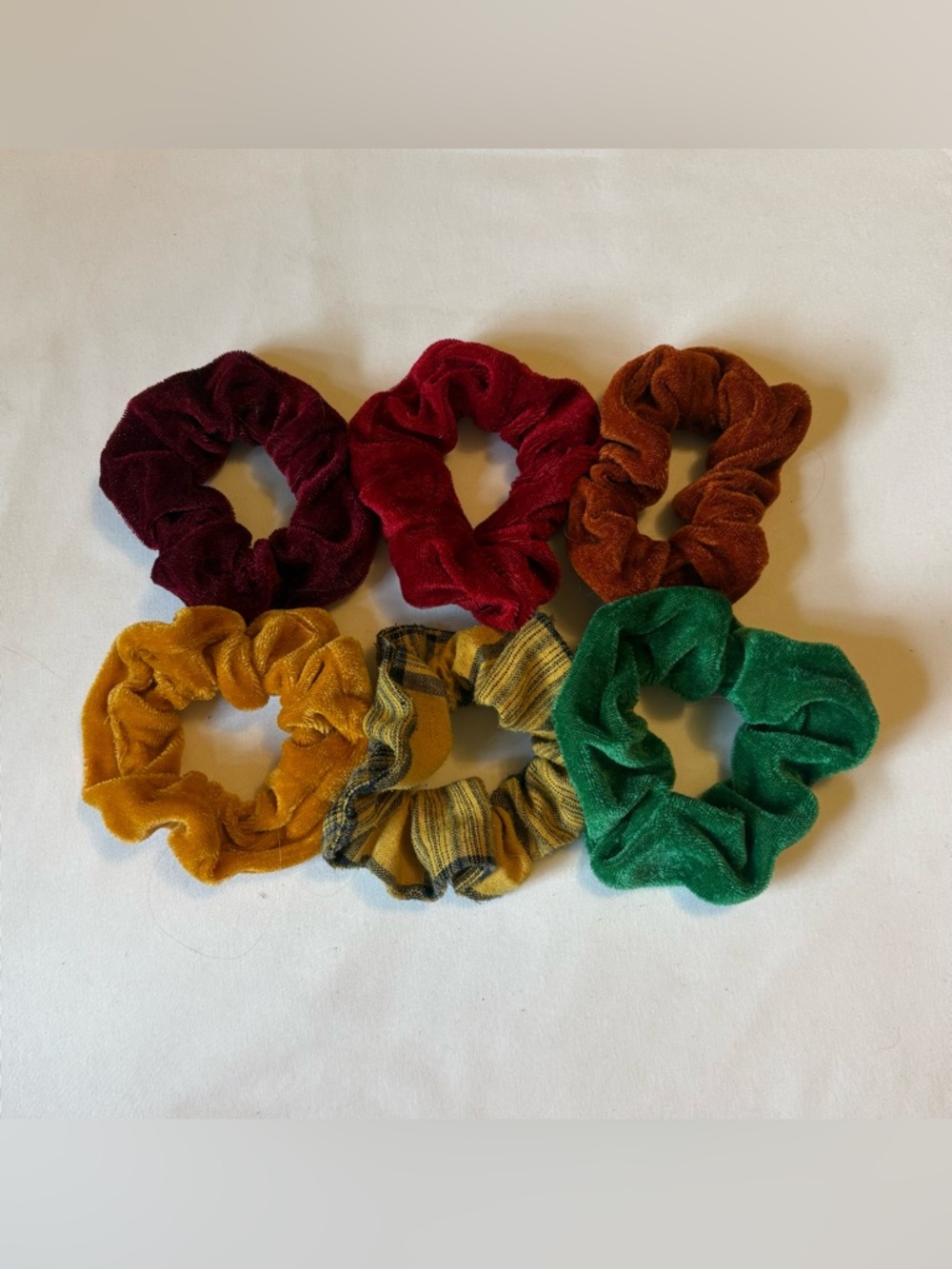 Velvet Scrunchie Hair Tie Set - Multi Color